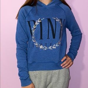 Pink blue sweatshirt